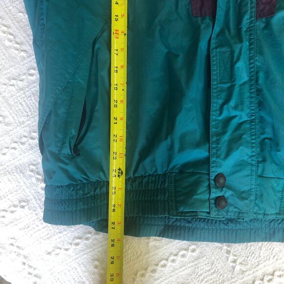 VTG 90s Obermeyer Zephyr Colorblock Ski Jacket Purple Teal Men’s L Outdoor Retro - Picture 11 of 12